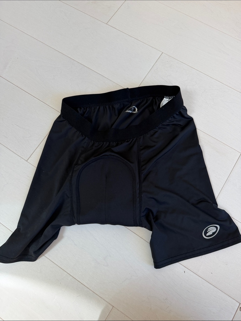 Black Padded Performance Cycling Short Inset